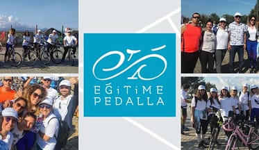 Кастас покрутил педали в поддержку образования с Фондом современного образования Эгейских островов