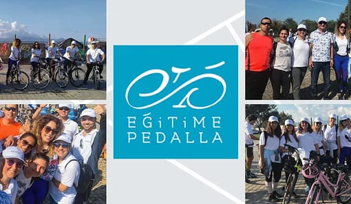 Кастас покрутил педали в поддержку образования с Фондом современного образования Эгейских островов